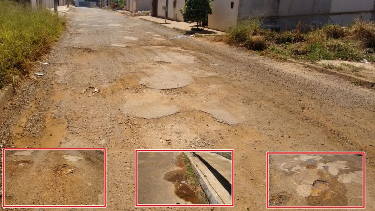 QUERO VER NO BLOG: bairros afastados do Centro de Catalão continuam cheios de buracos mesmo sem as chuvas