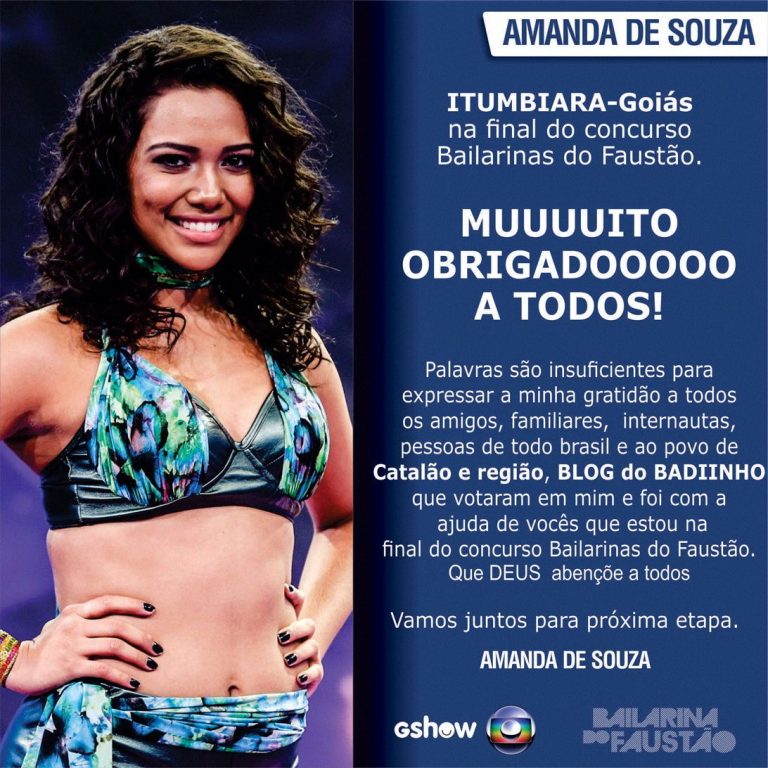 Amanda de Souza, a goiana que é finalista no concurso “Bailarina do Faustão”