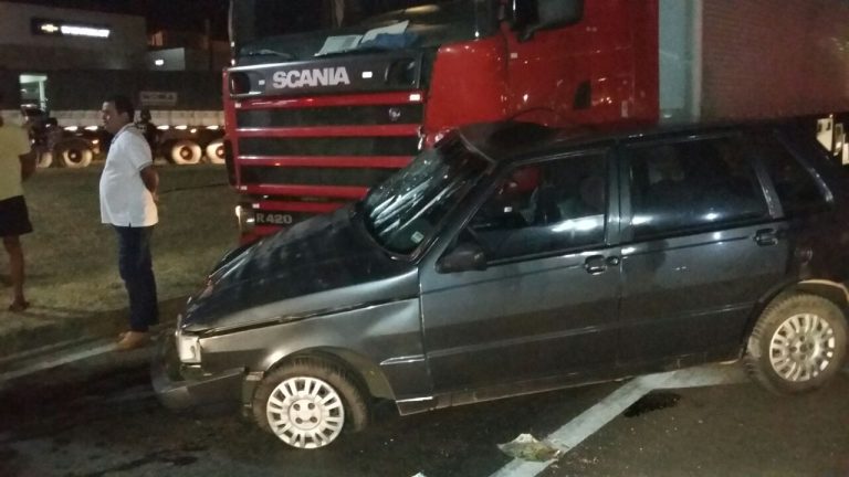 Grave acidente no trevo de acesso ao Castelo Branco