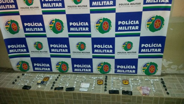 PM de Catalão prende quatro pessoas acusadas de tráfico de drogas