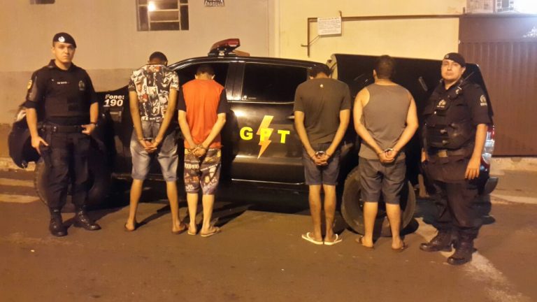 PM prende quatro pessoas apontadas como autores de homicídio ocorrido em Catalão