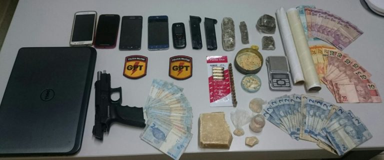 QUADRILHA DO BATOM: Polícia Militar de Catalão prende quatro mulheres por vários crimes, entre eles tráfico e roubo