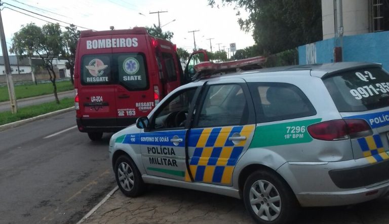 Em Catalão jovem de 25 anos é esfaqueado após briga, PM prendeu autor em seguida