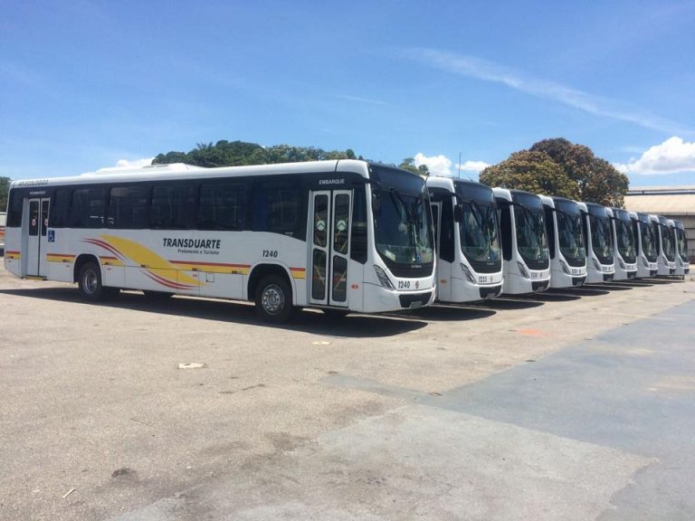 Transdurte apresentou os novos ônibus para o transporte público de Catalão