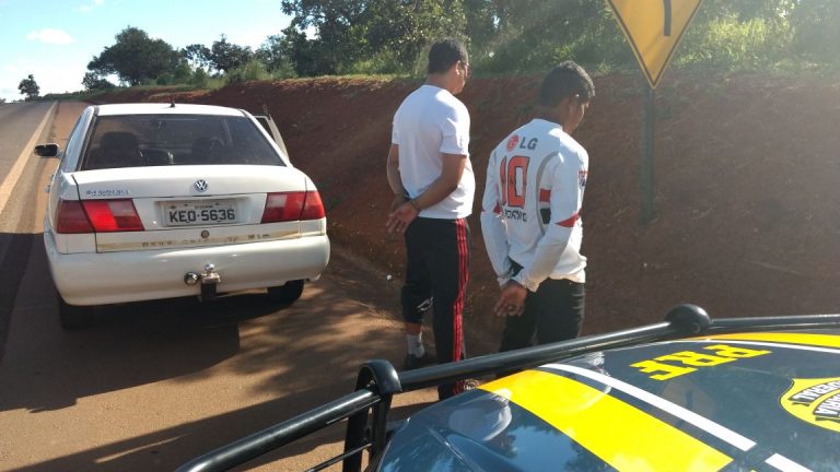 PRF prende dois homens que deram suporte ao autor do homicídio de Alisson Brandão, ocorrido na noite de sábado (18)