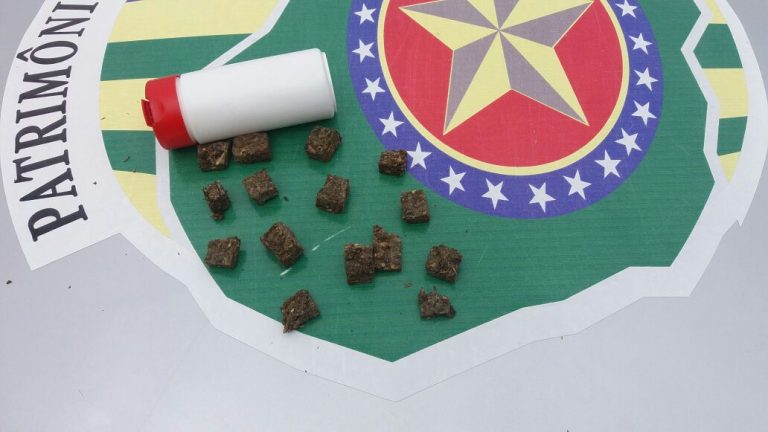 Jovem é preso pela PM de Catalão na manhã de hoje por tráfico de drogas