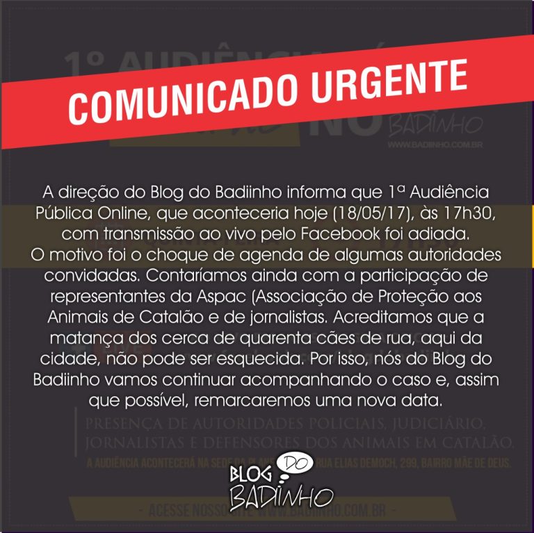 COMUNICADO