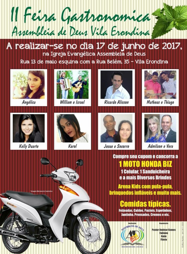 2ª Feira Gastronômica da igreja “Assembleia de Deus da Vila Erondina”