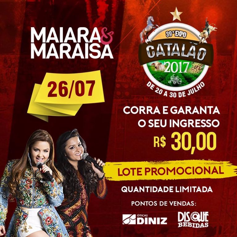Começa hoje a venda de ingressos para a Expo Catalão 2017