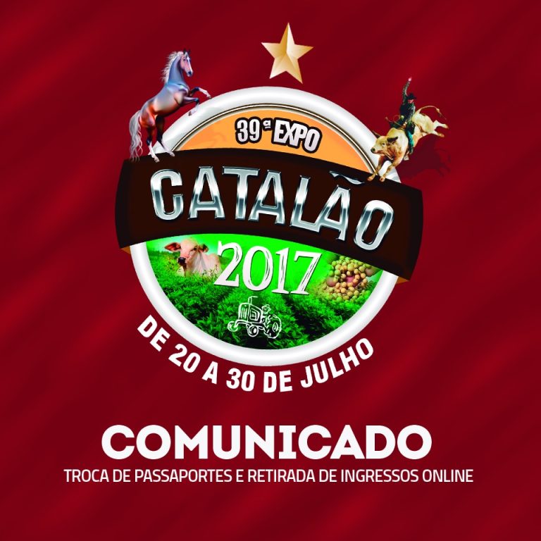 Troca de “Passaportes e Ingressos Online” estão sendo feitas no Parque de Exposições