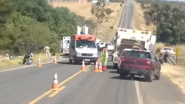 Acidente na BR 050 com vítima fatal e feridos