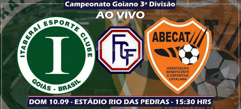 Abecat enfrenta o Itaberaí fora de casa neste domingo (10)