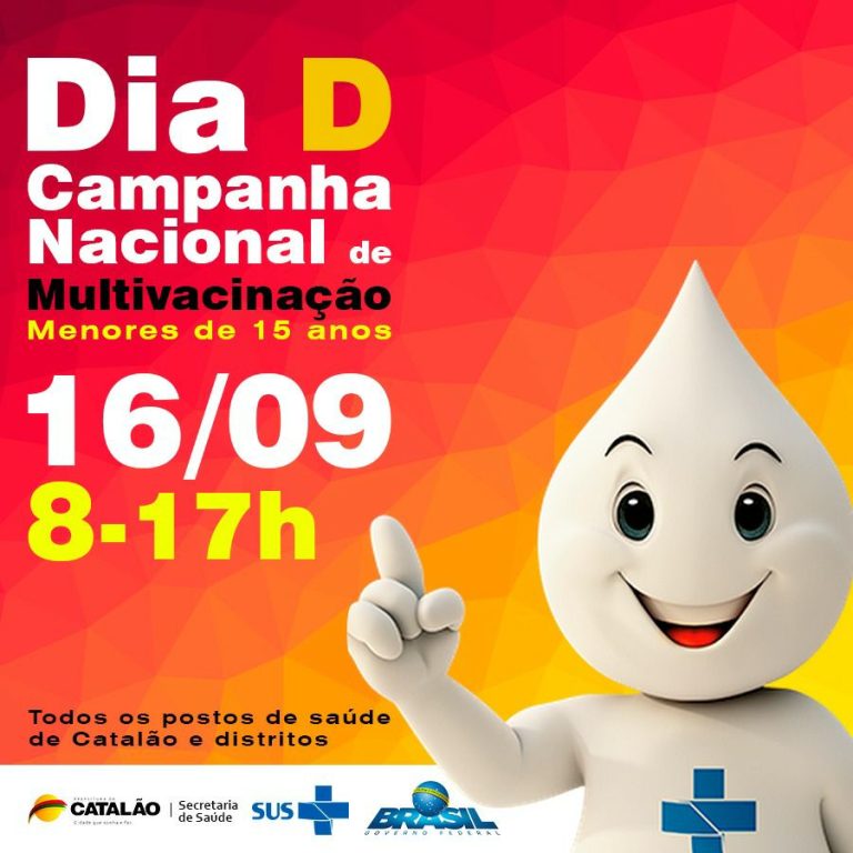 Campanha Nacional de Multivacinação acontece neste sábado (16)