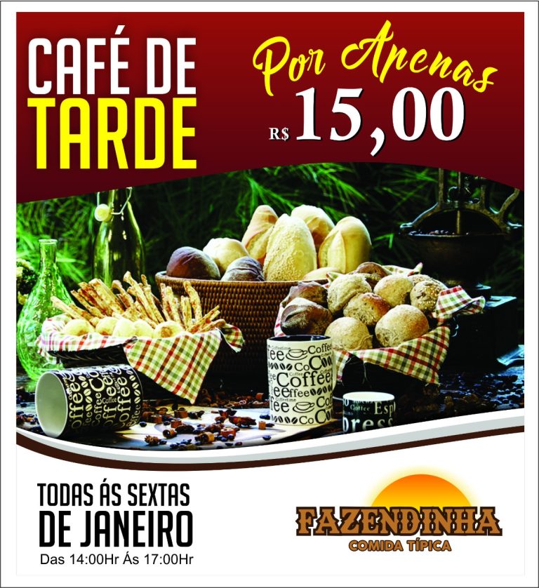 ATENÇÃO CRIANÇADA: hoje é dia de café da tarde no Fazendinha