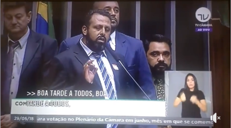 Greve dos Caminhoneiros: ‘Chorão’ usa a tribuna da Câmara Federal para levar pauta de reivindicações aos deputados