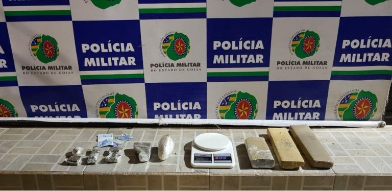 PM de Catalão apreendeu menores portando bolsa com maconha