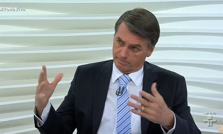 Assistam a entrevista de Bolsonaro e dos outros nove presidenciáveis concedidas ao Roda Viva da TV Cultura