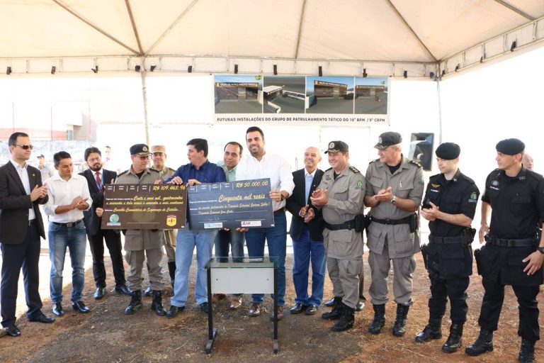 Grupo de Patrulhamento Tático (GPT) de Catalão terá sede própria; lançamento de início das obras ocorreu na última quinta (05)