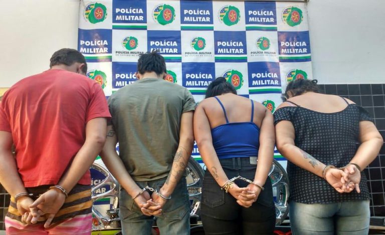 PM e PC prendem suspeitos de roubo em propriedade rural de Três Ranchos; duas mulheres também foram presas por tráfico de drogas