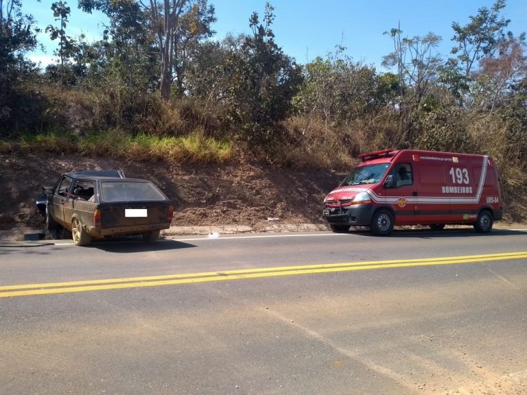 Ipameri: jovem de 26 anos fica ferido em acidente na GO 330
