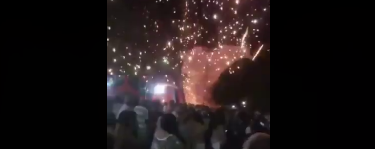 Ipameri: queima de fogos de artifícios em encerramento de festa religiosa causou pânico e tumulto