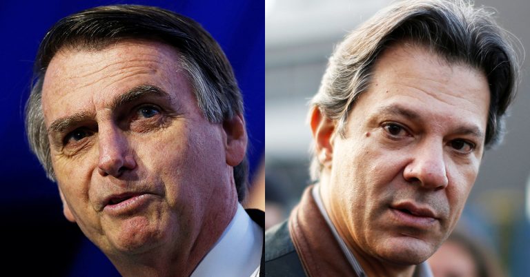 Datafolha: Bolsonaro tem 56% dos votos válidos e Haddad, 44%
