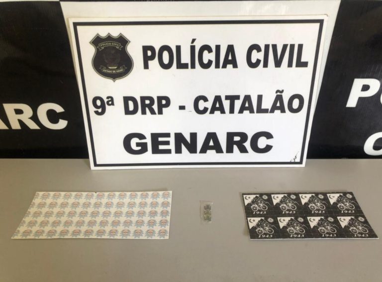Polícia Civil de Catalão prende jovem com cerca de 500 micro-pontos de LSD