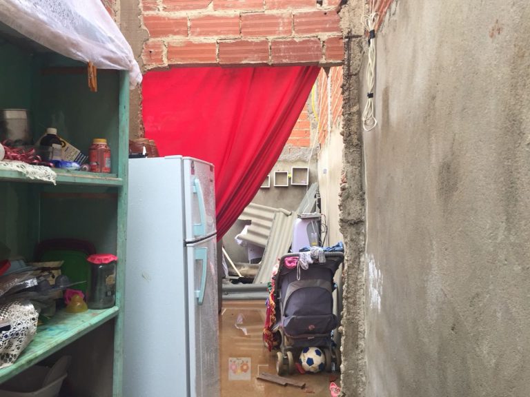 Chuva da última quinta-feira, 18, deixou família desabrigada em Catalão