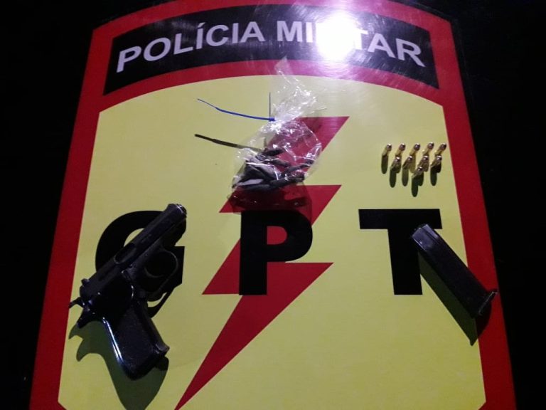 CATALÃO: PM prende homem com pistola 765