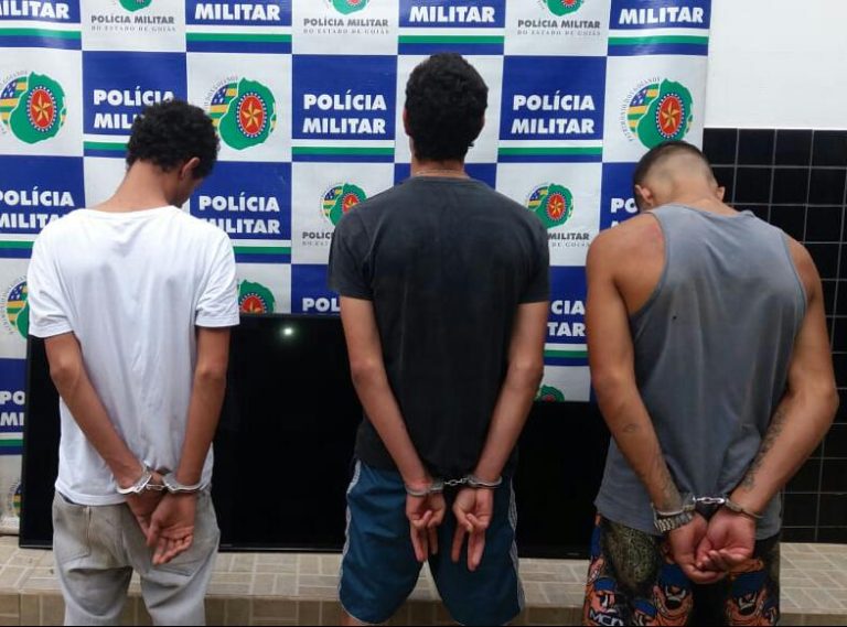 Traficantes e ladrões de residências foram presos pela PM de Catalão