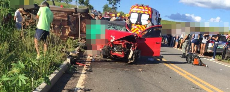 Mulher de 37 anos morre em trágico acidente em Cumari e Anhanguera; outras cinco pessoas ficaram feridas