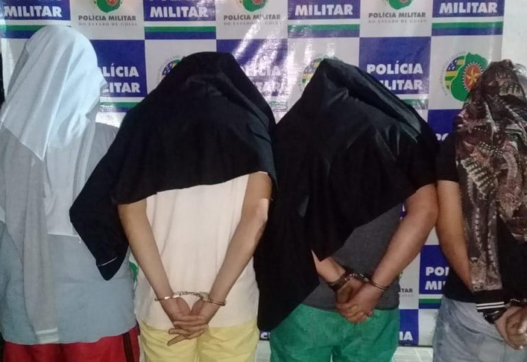 PM DE CATALÃO PRENDE QUATRO PESSOAS SUSPEITAS DE FRAUDAREM CARTAS DE CRÉDITOS