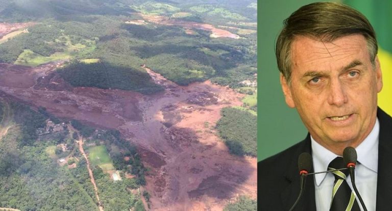 NO TWITTER, BOLSONARO DIZ QUE MAIOR PREOCUPAÇÃO É ATENDER EVENTUAIS VÍTIMAS DE ROMPIMENTO DE BARRAGEM DE REJEITOS EM BRUMADINHO-MG