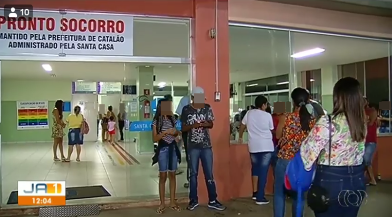 DENGUE PROVOCA SUPERLOTAÇÃO NOS PRONTOS SOCORROS DOS HOSPITAIS DE CATALÃO; PESSOAS CHEGARAM A ESPERAR 6 HORAS POR ATENDIMENTO MÉDICO NA SANTA CASA DE MISERICÓRDIA, DIZ MATÉRIA DA TV