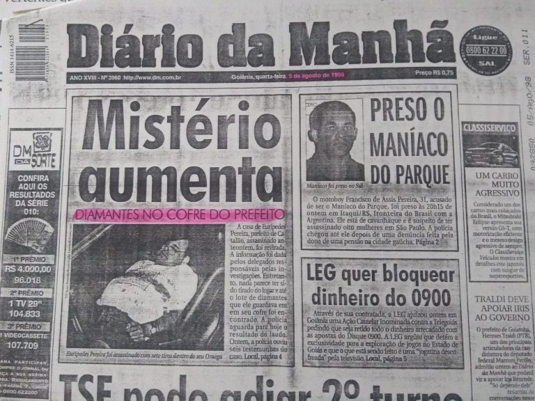 QUEM MATOU “ORIPÃO”? CRIME EM MEIO A DIAMANTES, POLÍTICA, FESTA E…. MORTE; DEPOIS DE 8 MESES, AUTOR CONCLUÍ LIVRO QUE SERÁ ENVIADO PARA GRÁFICA