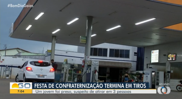 CATALÃO: TRÊS PESSOAS FICARAM FERIDAS, ENTRE ELAS UM POLÍCIA MILITAR, APÓS HOMEM FAZER DISPAROS EM FESTA DE CONFRATERNIZAÇÃO EM POSTO DE COMBUSTÍVEIS
