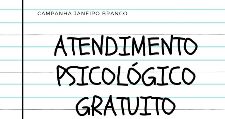 JANEIRO BRANCO: PSICÓLOGOS DE CATALÃO FARÃO ATENDIMENTOS GRATUITOS NESTA SEXTA-FEIRA (24)