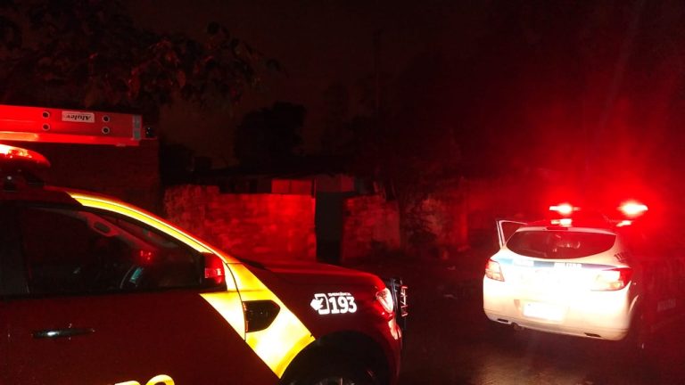 BARRACO PEGA FOGO NO BAIRRO PONTAL NORTE, EM CATALÃO