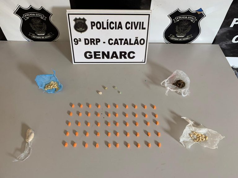 TRÁFICO DE DROGAS ONLINE: GENARC DE CATALÃO PRENDE JOVEM DE 21 ANOS POR COMERCIALIZAR DROGAS EM REDE SOCIAL