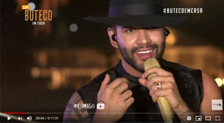 PELAS REDES SOCIAIS, GUSTTAVO LIMA SUPERA AUDIÊNCIA DE EMISSORAS DE TV DO BRASIL, E BATE RECORDE DE ARRECADAÇÕES; DINHEIRO E TONELADAS DE ALIMENTOS E ÁLCOOL GEL FORAM ARRECADADOS