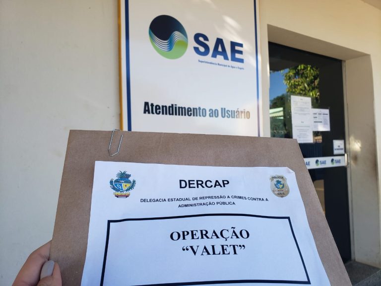 OPERAÇÃO VALET: EM CATALÃO, POLÍTICOS, FUNCIONÁRIOS PÚBLICOS E EMPRESÁRIOS SÃO SUSPEITOS DE DESVIAR MAIS DE R$ 6 MILHÕES DA SAE