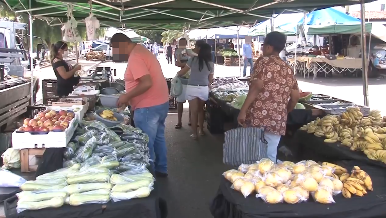 SEM AS BARRACAS DE PASTEIS E COMIDAS, FEIRAS LIVRES FORAM RETOMADAS EM CATALÃO PARA COMERCIALIZAÇÃO DE PRODUTOS HORTIFRUTIGRANJEIROS