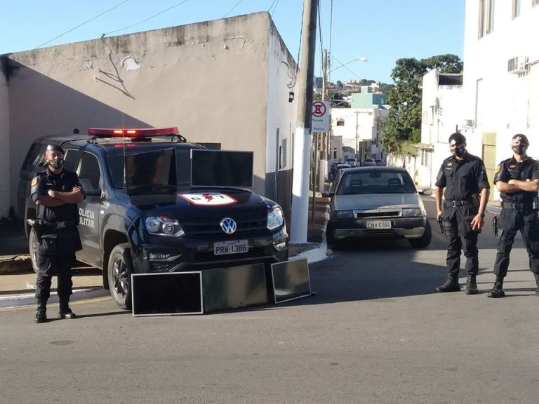 PM DE CATALÃO RECUPEROU TELEVISORES FURTADOS EM MOTEL NA SAÍDA PARA GOIÂNIA