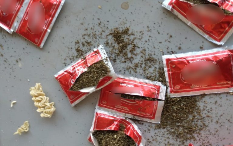 AVÓ É DETIDA SUSPEITA DE TENTAR PASSAR DROGA ESCONDIDA EM SANCHÊS DE TEMPERO PARA NETO PRESO NO PRESÍDEO DE CATALÃO