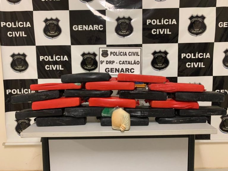 POLÍCIA CIVIL DE CATALÃO APREENDERAM 15 QUILOS DE MACONHA; TRÊS SUSPEITOS FORAM PRESOS