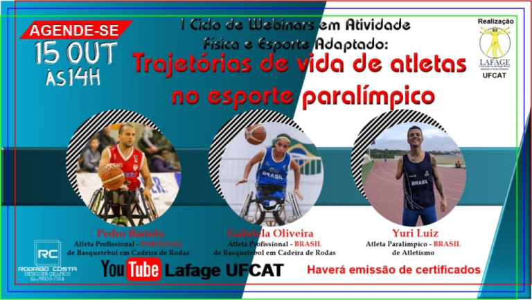 UFCAT REALIZA CICLO WEBNAIRS EM ATIVIDADE FÍSICA E ADAPTADO