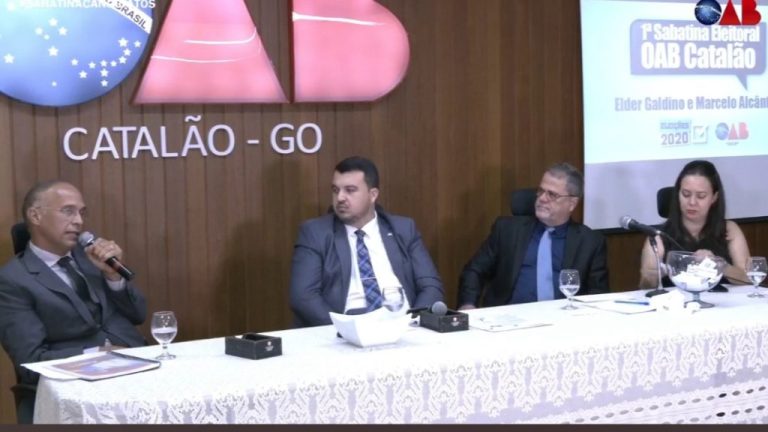 ELDER NÃO PARTICIPA DE SABATINA E CANDIDATO A VICE RESPONDE EM SEU LUGAR