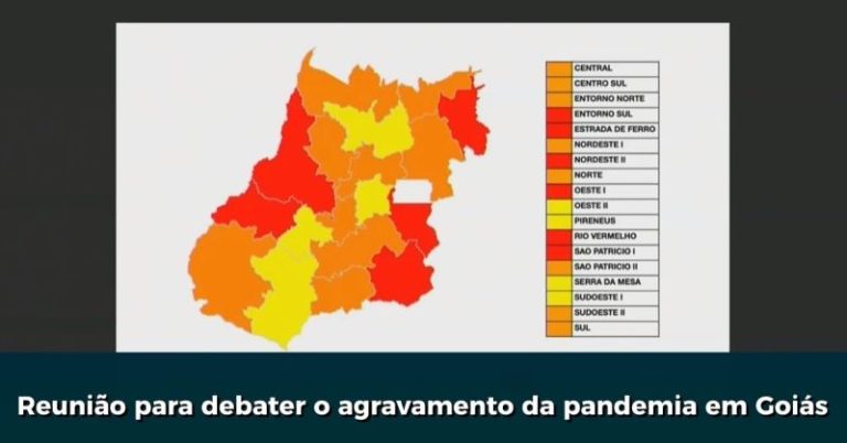 NA REGIÃO DA ESTRADA DE FERRO, CATALÃO E CALDAS NOVAS ESTÃO NA ZONA VERMELHA, ONDE É RECOMENDADO O LOCKDOWN; CONFIRA AS DEMAIS REGIÕES DE GOIÁS CONSIDERADAS CALAMIDADE