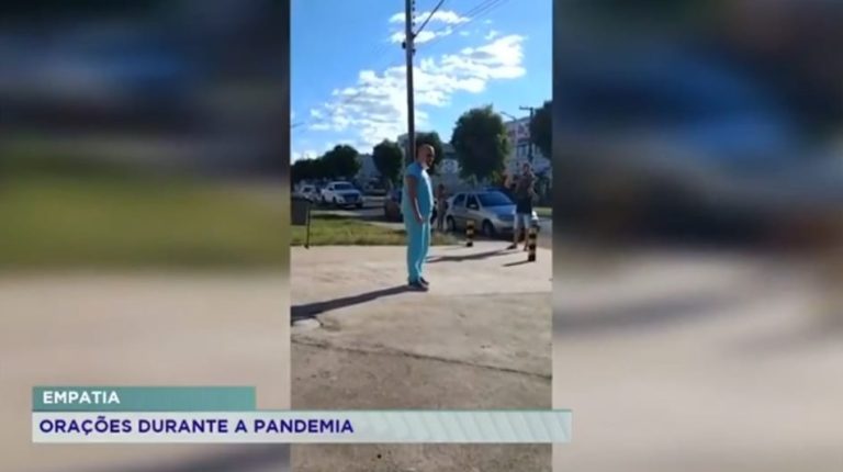 MEMBROS DE IGREJAS FAZEM ORAÇÕES AO REDOR DE HOSPITAIS DE CATALÃO