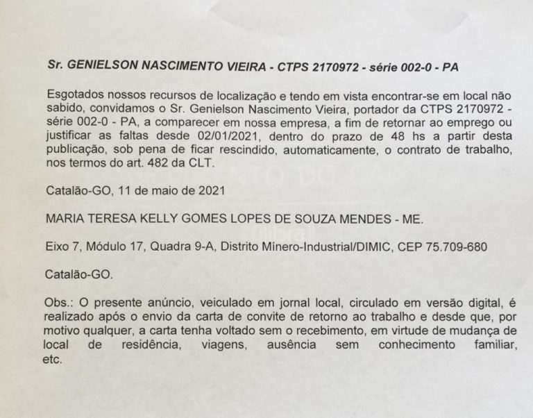 EDITAL DE CONVOCAÇÃO